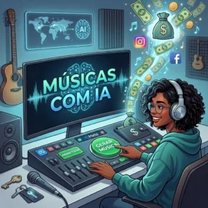 Renda extra com Músicas e IA